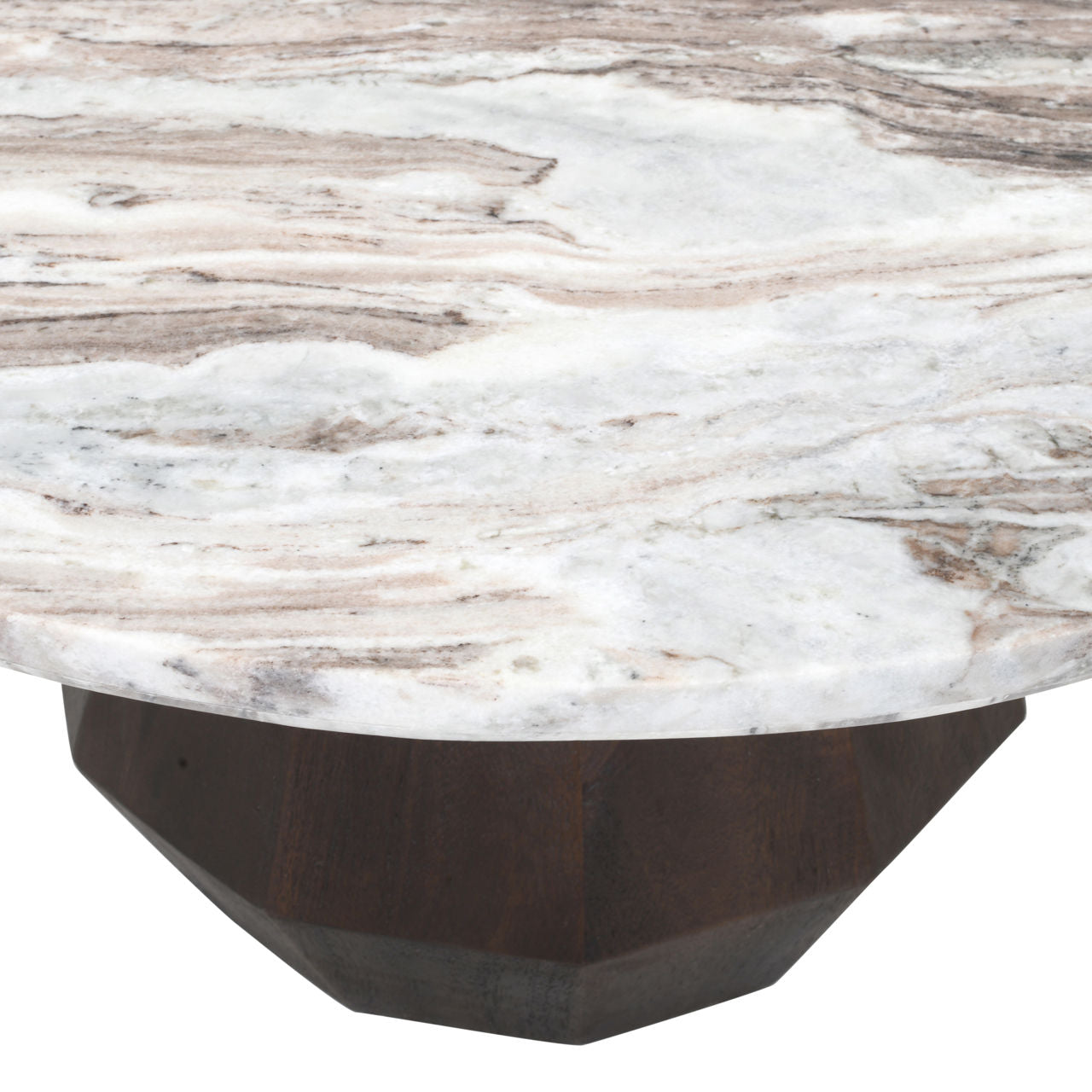 Coffee table Oberoy brown 80Ø